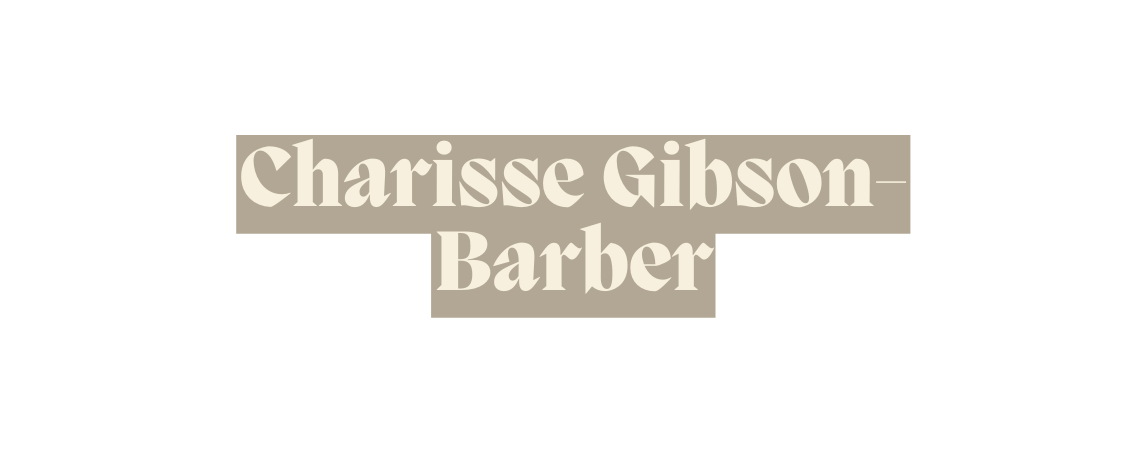 Charisse Gibson Barber